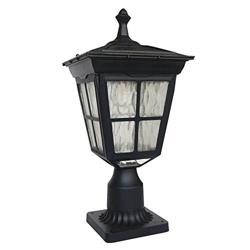 Kemeco ST4311AQ LED Cast Aluminum Solar Post Light Fixture With 3-Inch Fitter Base For Outdoor Garden Post Pole Mount 2 Kemeco ST4311AQ LED Cast Aluminum Solar Post Light Fixture With 3-Inch Fitter Base For Outdoor Garden Post Pole Mount - Image 2