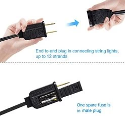 Banord 51FT Outdoor Shatterproof LED String Lights, Waterproof 17 Hanging Sockets With 18 X Dimmable LED Bulb Garden… -Garden Supply Store 41YHCfotG8L