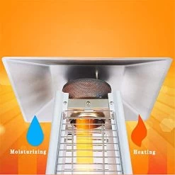 AJH Outdoor Patio Heater Pyramid Patio Propane Heater W/Wheels Tall Standing Quadrilateral Gas Heater Courtyard… -Garden Supply Store 41Z50JILDGL