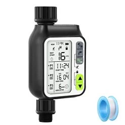 OneBom Water Timer Programmable, Digital Watering Timer 2nd Generation Upgraded,Sprinkler Hose Timer + Teflon Tape With…
