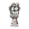 Garden Sculptures & Statue Gardening Roman Column Angel Decoration Garden Decor Statue, Polyresin, Antique Stone