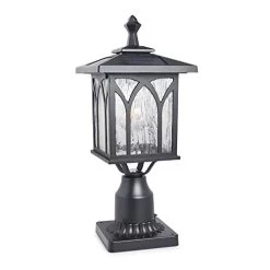 Kemeco ST4328Q-A Solar Post Light Outdoor Cast Aluminum Exterior LED Lamp Fixture For Garden Gate Yard Pole Pillar… -Garden Supply Store 41Zr0YRg4IL