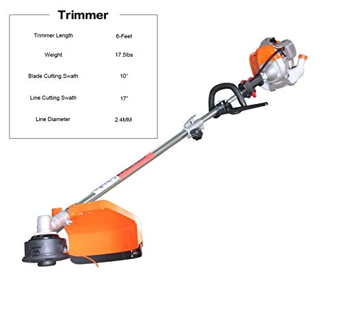 PROYAMA Powerful 42.7cc 5 In 1 Multi Functional Trimming Tools,Gas Hedge Trimmer,String Trimmer, Brush Cutter,Pole Saw… 2 PROYAMA Powerful 42.7cc 5 In 1 Multi Functional Trimming Tools,Gas Hedge Trimmer,String Trimmer, Brush Cutter,Pole Saw… - Image 2
