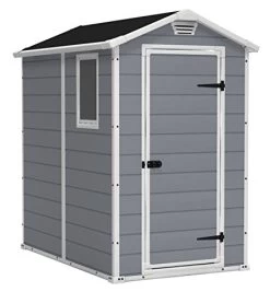 Keter Manor Large 4 X 6 Ft. Resin Outdoor Backyard Garden Storage Shed