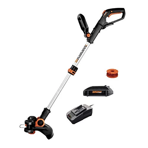 WORX WG163.8 GT 3.0 20V PowerShare 12″ Cordless String Trimmer & Edger, 12in, 1 Battery And Quick Charger Included