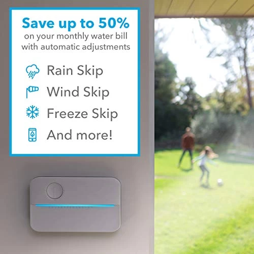 Rachio 8ZULW-C 8 Zone 3 Smart Sprinkler Controller, White 2 Rachio 8ZULW-C 8 Zone 3 Smart Sprinkler Controller, White - Image 2