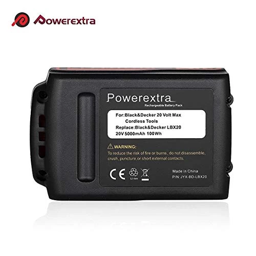 Powerextra 6.0Ah 20V MAX Replacement Lithium Battery For Black & Decker LBXR20 LBX20 LST220 LBXR20-OPE LB20 LBX20… 7 Powerextra 6.0Ah 20V MAX Replacement Lithium Battery For Black & Decker LBXR20 LBX20 LST220 LBXR20-OPE LB20 LBX20… - Image 7