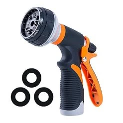 Spray Away High Performance Garden Hose Sprayer Nozzle Thats High PressureĀ Watering & Heavy Duty Landscaping Tool, 8 Adjustable Patterns, Light Weight And Easy To Hold!