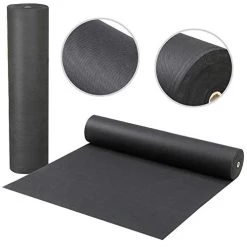 Heavy Duty Nonwoven Weed Control Fabric Ground Cover Membrane Landscape Fabric Biodegradable, Black,0.6 * 500M