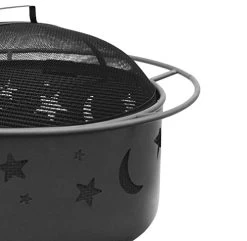 Landmann 28345 Big Sky Stars And Moons Firepit, Black -Garden Supply Store 41cmv7OZ7SL
