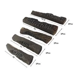 Ipalmay Gas Fireplace Logs, 5 Pieces Ceramic Logs For Gas Fireplace Natural Artificial Logs Set, Realistic Clean Burning… 7 Ipalmay Gas Fireplace Logs, 5 Pieces Ceramic Logs For Gas Fireplace Natural Artificial Logs Set, Realistic Clean Burning… -Garden Supply Store 41d0FRxAm6L