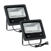 2 PCS 3000K Warm White 100W LED Flood Light Outdoor With US Plug 100 Watt Floodlight Lamp IP65 Waterproof Outside