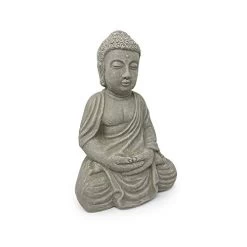 Elly Décor Décor Meditating, 13 Inch Tall Ceramic Handcrafted Budha Decor Indoor And Outdoor Garden Sculptures Buddha… -Garden Supply Store 41dpECSSvzL