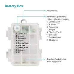 Fatpoom LED Rope Lights Battery Operated String Lights 40Ft 120 LEDs 8 Modes Outdoor Waterproof Fairy Lights Dimmable… -Garden Supply Store 41eYKKLNJ3L