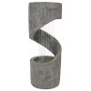 Sunnydaze Outdoor Water Fountain – Showering Spiral Water Fountain Feature – LED Light – Patio, Backyard, Garden Decor…