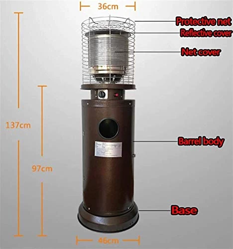 AJH Outdoor Patio Heater Outdoor Patio Heater 5-11kW Stainless Steel Portable Outdoor Heat Lamp Adjustable Outdoor… 6 AJH Outdoor Patio Heater Outdoor Patio Heater 5-11kW Stainless Steel Portable Outdoor Heat Lamp Adjustable Outdoor… - Image 6