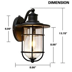 Outdoor Wall Light Fixture With Dusk To Dawn Photocell, Anti-Rust Waterproof Wall Lamp, Matte Black Wall Sconce With… 12 Outdoor Wall Light Fixture With Dusk To Dawn Photocell, Anti-Rust Waterproof Wall Lamp, Matte Black Wall Sconce With… -Garden Supply Store 41epuCtDF9L