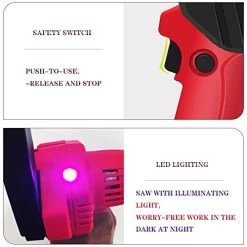 Mini Chainsaw 4-Inch Cordless Power Chain Saws With Rechargeable Battery Pruning Shears Chainsaw For Courtyard Tree… -Garden Supply Store 41f1T6F9ABL