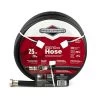 Briggs & Stratton 8BS25 25-Feet Premium Heavy-Duty Rubber Garden Hose, Black, 25 Ft