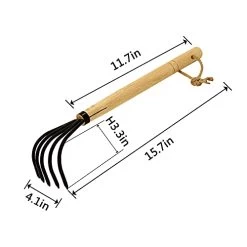 XFJTECH 15” Garden Rake Cultivator 5 Tines Claw Soil Tiller Military Grade Steel Japanese Ninja Claw With Ergonomic… 11 XFJTECH 15” Garden Rake Cultivator 5 Tines Claw Soil Tiller Military Grade Steel Japanese Ninja Claw With Ergonomic… -Garden Supply Store 41fewld96jL