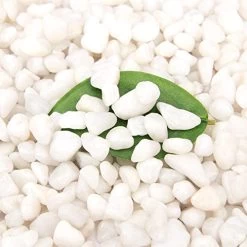 [18 Pounds] White Pebbles Aquarium Gravel River Rock,Natural Polished Decorative Gravel,Garden Ornamental Pebbles Rocks…