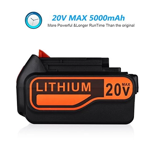 Powerextra 6.0Ah 20V MAX Replacement Lithium Battery For Black & Decker LBXR20 LBX20 LST220 LBXR20-OPE LB20 LBX20… 2 Powerextra 6.0Ah 20V MAX Replacement Lithium Battery For Black & Decker LBXR20 LBX20 LST220 LBXR20-OPE LB20 LBX20… - Image 2