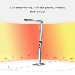 2200W Electric Outdoor Patio Heater, Foldable Standing Patio Heater, Far Infrared Heating,IP55 Waterproof,Silver Gray -Garden Supply Store 41gh1v2XCOL