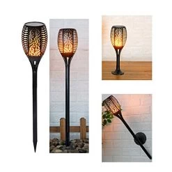 BIGTREE 4pk Solar Light Pathway Outdoor Tiki Torch Stake Walkway LED Flickering Flame 11 BIGTREE 4pk Solar Light Pathway Outdoor Tiki Torch Stake Walkway LED Flickering Flame -Garden Supply Store 41hUkrFOs2BL