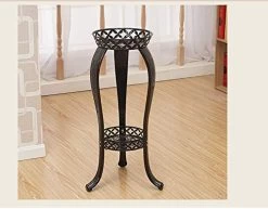 2Packs Metal Potted Plant Stand, Rustproof Decorative Flower Pot Rack With Indoor Outdoor Iron Art Planter Holders… -Garden Supply Store 41hqhou7WQL