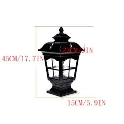 WFZRXFC European Home Landscape Pillar Light Exterior Lantern Outdoor Post Light, Matt Black Pillar Lamp Fixtures With… 13 WFZRXFC European Home Landscape Pillar Light Exterior Lantern Outdoor Post Light, Matt Black Pillar Lamp Fixtures With… -Garden Supply Store 41iPsikWfDL