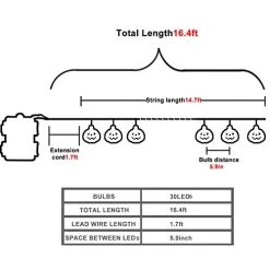 LUMINATERY Jack O’ Lantern Halloween Pumpkin Lantern String Lights, 30LED 8 Lighting Modes, Remote Control, Battery… -Garden Supply Store 41jDrVTsORL
