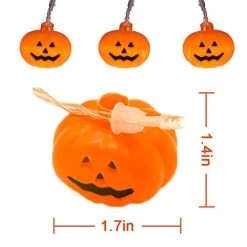 Halloween String Lights, LED Pumpkin Lights – 3D Halloween Decoration Lights, Battert Operated String Lights For Indoor… -Garden Supply Store 41jVdwmpgxL