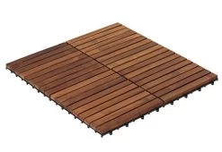 Bare Decor EZ-Floor Interlocking Flooring Tiles In Solid Teak Wood Oiled Finish Set Of 10, Long 9 Slat -Garden Supply Store 41jZw72B3oDL