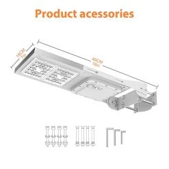 30W Outdoor LED Solar Street Light，IP65 Waterproof White 6000K Solar Security Light Motion Sensor Dusk To Dawn With… -Garden Supply Store 41jeAG9W8fL