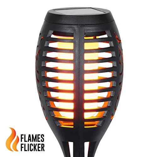 Exhart Flickering Flame Solar Torch Yard Stake – 4 Pack Small LED Tiki Torch Dancing Flame Stake To Illuminate Gardens… 7 Exhart Flickering Flame Solar Torch Yard Stake – 4 Pack Small LED Tiki Torch Dancing Flame Stake To Illuminate Gardens… - Image 7