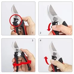 KOTTO 4 Packs Pruner Shears Garden Cutter Clippers, Stainless Steel Sharp Pruner Secateurs, Professional Bypass Pruning… -Garden Supply Store 41lFbXP35PL