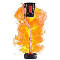 AJH Outdoor Patio Heater Outdoor Patio Folding Heater Stainless Steel Gas Heater Natural Gas Liquefied Gas Type Lifting…