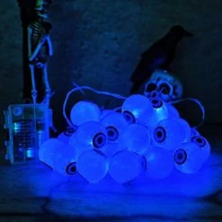 Halloween Cute Eyeball String Lights, 30LED Battery Operated Decorative Lights, Waterproof Twinkle Lights For Halloween… -Garden Supply Store 41mISo4AthL