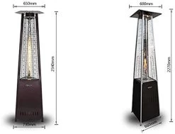 AJH Outdoor Patio Heater Patio Heaters Outdoor Freestanding Real Flame Gas Pyramid Patio Heater Outdoor Garden With… -Garden Supply Store 41mSdlHIUvL