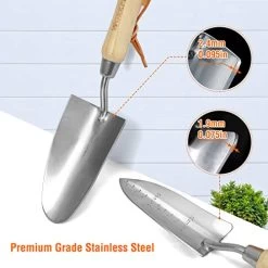 WORKPRO Garden Tools Set, 7 Piece, Stainless Steel Heavy Duty Gardening Tools With Wooden Handle, Including Garden Tote… -Garden Supply Store 41mgha9UOhL