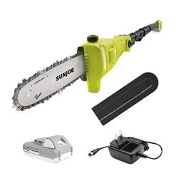 Sun Joe 24V-PS8-LTE 8-Inch 24-Volt 2.0-Amp Cordless Telescoping Pole Chainsaw