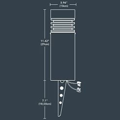 Paradise GL33749ST Low Voltage 3-watt LED Polyresin Bollard With Textured Stone, Black 8 Paradise GL33749ST Low Voltage 3-watt LED Polyresin Bollard With Textured Stone, Black -Garden Supply Store 41n4whvxHcL