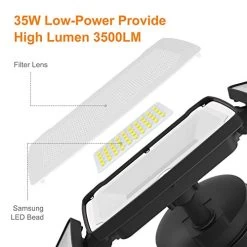 LEPOWER 35W LED Security Lights -Garden Supply Store 41nG0dN2D L