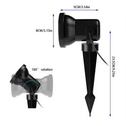 ZODIC Landscape Spotlights, 36 LED Waterproof Outdoor Lights Colorful Spot Light Long Distant Remote Control Garden… -Garden Supply Store 41nMnf2uvkL