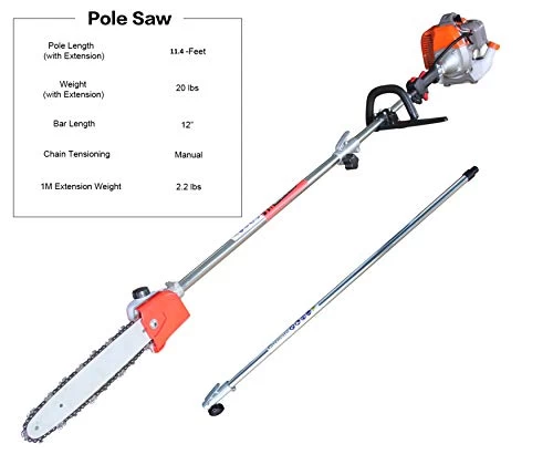 PROYAMA Powerful 42.7cc 5 In 1 Multi Functional Trimming Tools,Gas Hedge Trimmer,String Trimmer, Brush Cutter,Pole Saw… 3 PROYAMA Powerful 42.7cc 5 In 1 Multi Functional Trimming Tools,Gas Hedge Trimmer,String Trimmer, Brush Cutter,Pole Saw… - Image 3