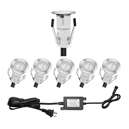 QACA LED Deck Lights 0.7″ Tiny Deck Driveway Light Dock Path Step Road Light Outdoor And Indoor Decoration Security Lighting (Blue, 1pcs) 1 QACA LED Deck Lights 0.7″ Tiny Deck Driveway Light Dock Path Step Road Light Outdoor And Indoor Decoration Security Lighting (Blue, 1pcs)