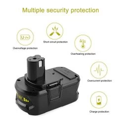 Energup Replacement Ryobi 18V Lithium Battery For Ryobi 18-Volt ONE+ Battery P104 P105 P102 P103 P107 P108 Ryobi Battery… -Garden Supply Store 41nugGN5edL