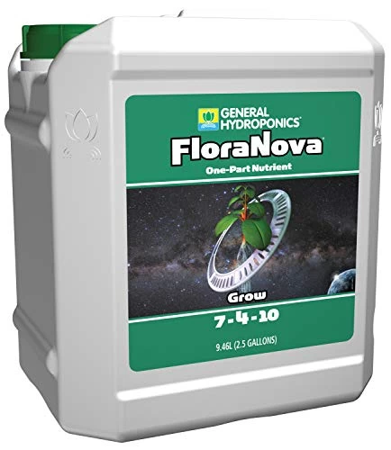 General Hydroponics 718807 Flora Nova Grow Fertilizer, 2.5 Gallon 1 General Hydroponics 718807 Flora Nova Grow Fertilizer, 2.5 Gallon