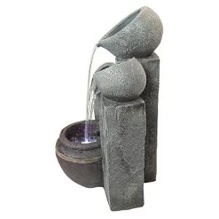 Water Fountain With LED Light – Hadrian’s Villa Four Water Urn Garden Decor Fountain – Outdoor Water Feature -Garden Supply Store 41pHKtsnUWL