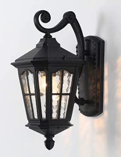 GYDZ Post Light Outdoor With 3-Inch Pier Mount Base, 17”H Exterior Post Light Fixture,Waterproof IP65 Classic Die Cast… -Garden Supply Store 41pIB2HDi9L